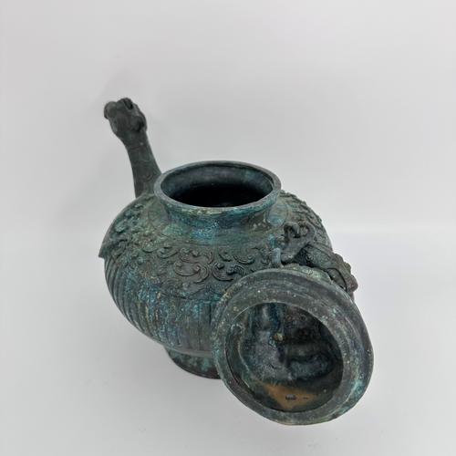 Custom Ancient Bronze Wares High-artistic-value Handicrafts For Museum Decoration Heavenly Rooster Pot Historical Metal Crafts - Buy Bronze Sculpture Process table Sculpture Bronze