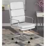 Discover Ultimate Comfort: Lombardo White Leather Office Chair - Ergonomic Design & Sleek Style