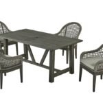 🌿 Elegant Palma Grey Outdoor Dining Set - Perfect for Stylish Alfresco Dining! 🌞