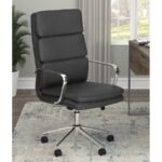 Experience Ultimate Comfort and Style: Lombardo Modern Office Chair in Sleek Black Leatherette